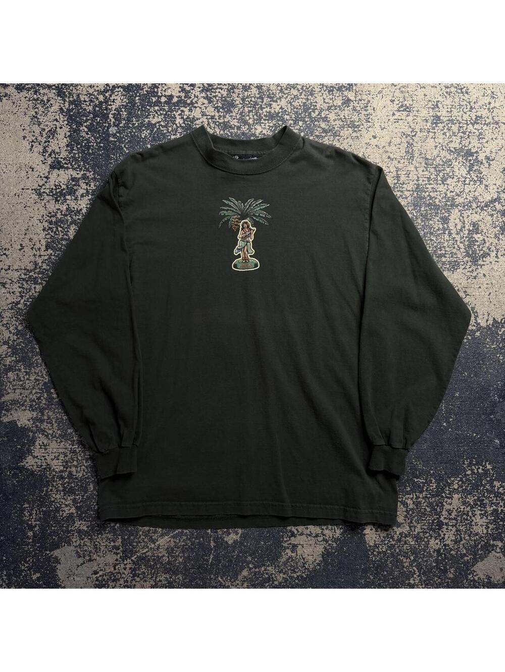 Vintage Y2K No Boundaries Hula Girl long sleeve Tee